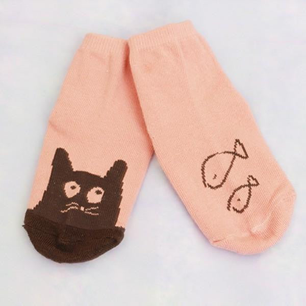 0-4Y Cute Toddler Baby Kids Girls Boys Soft Socks Cartoon Owl Pattern Socks Cotton SocksJFY66