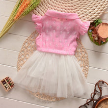 0-4Y Flower Baby Kids Girls Princess Tulle Dress Bowknot Party Shirt Tutu Dresses  TIML66
