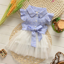 0-4Y Flower Baby Kids Girls Princess Tulle Dress Bowknot Party Shirt Tutu Dresses  TIML66