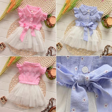 0-4Y Flower Baby Kids Girls Princess Tulle Dress Bowknot Party Shirt Tutu Dresses  TIML66