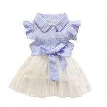 0-4Y Flower Baby Kids Girls Princess Tulle Dress Bowknot Party Shirt Tutu Dresses  TIML66
