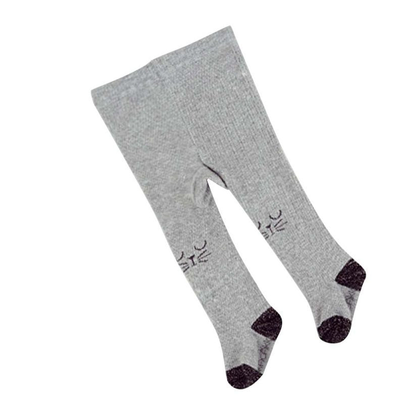 0-7Years Baby Girl Kids Cat Print Hosiery Pantyhose Pants Stockings Hose Tights 4Colors TIML66