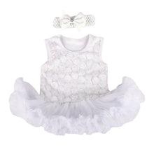 0-9M Baby Girls Clothes Headband+Romper Outfits Tutus Rose Dress TIML66