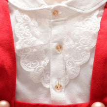 1~5 years kids girls suspendercotton dress long sleeve lace floral tops baby party dresses TIML66