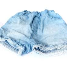 1-6Years Kids Children Girls Shorts Jeans Lace Pocket Demin Jeans TIML66