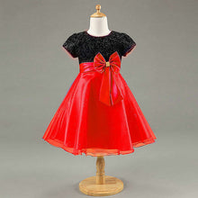 1~7 years kids girl princess bow tutu dress baby wedding party pageant tulle dresses TIML66