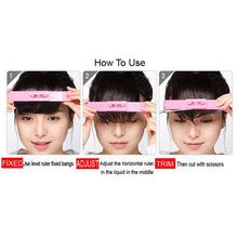 1 Set Women Girls Kids Bangs Hair Clip Accessories Cutting Tools DIY Bangs Clippers Trimmer Level Instrument Ruler TIML66