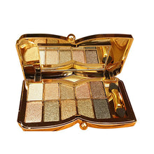 10 Colors Diamond Glitter Eyeshadow Eye Shadow Palette Makeup Cosmetic Brush Set Tools Paleta De Maquiagem PY2 TIML66