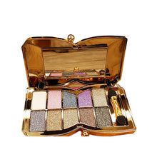 10 Colors Diamond Glitter Eyeshadow Eye Shadow Palette Makeup Cosmetic Brush Set Tools Paleta De Maquiagem PY2 TIML66