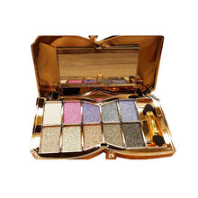 10 Colors Diamond Glitter Eyeshadow Eye Shadow Palette Makeup Cosmetic Brush Set Tools Paleta De Maquiagem PY2 TIML66