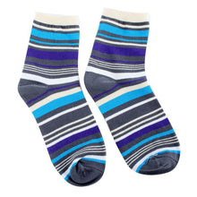 100 cotton warm men mixed color wide stripe ankle soft casual socks TIML66