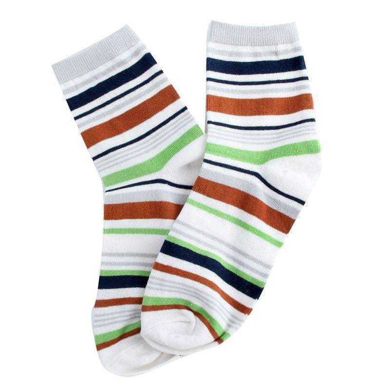 100 cotton warm men mixed color wide stripe ankle soft casual socks TIML66