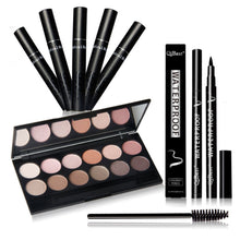 12 Colors Professional Nude Eyeshadow Palette Makeup Matte Eye Shadow Palette +Eyes Makeup+ Eyes pen + 12pcs brush TIML66