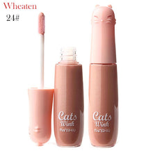 12 ColorsWomen's Charm Make Up Lip Gloss Cartoon Cat Lid Liquid Lip Tint Cosmetics TIML66