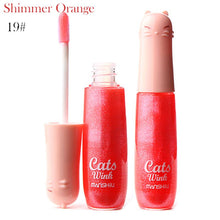 12 ColorsWomen's Charm Make Up Lip Gloss Cartoon Cat Lid Liquid Lip Tint Cosmetics TIML66