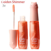 12 ColorsWomen's Charm Make Up Lip Gloss Cartoon Cat Lid Liquid Lip Tint Cosmetics TIML66