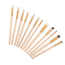 12 Pieces/set Pro Beauty Makeup Brushes Set Foundation Powder Eyeshadow Eyeliner Lip Blush Make Up Tools Pincel Maquiagem TIML66