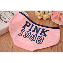 12 style sexy underwear women panties cotton stripe mid rise panties cute letter pink print girl casual underwear TIML66