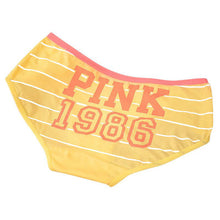 12 Style Sexy Underwear Panties Cotton Stripe Mid Rise Panties Cute Letter Pink Print Girl Casual Underwear PY3 TIML66