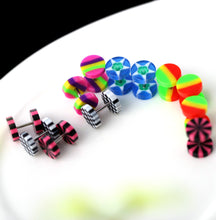 12pcs acrylic cheater fake ear plug tunnel stretcher expander expansion body jewelry pierceing unisex TIML66