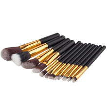 12pcs black wood blending makeup brush set cosmetic brush kit make up brushes tools beauty pincel maquiagem TIML66