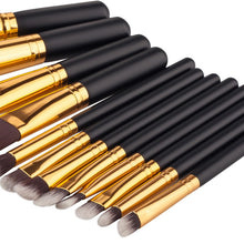 12pcs black wood blending makeup brush set cosmetic brush kit make up brushes tools beauty pincel maquiagem TIML66