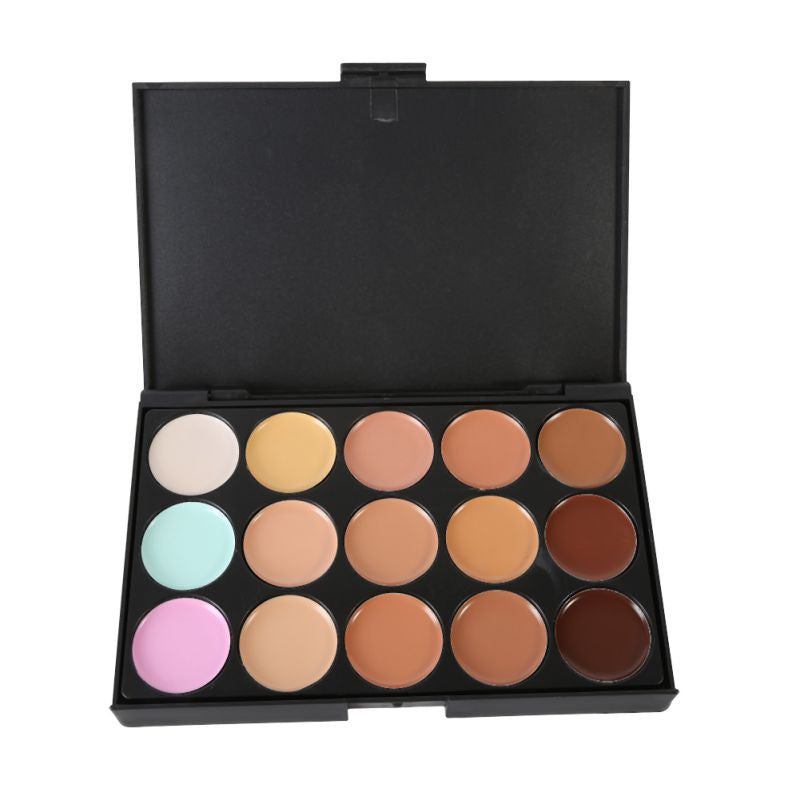 15 colors maquiagem salon concealer palette makeup party contour palette face cream women makeup palette TIML66