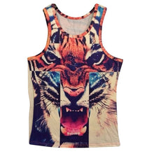 15 Styles New Men 3D Animals Pharaoh Print T-shirt Tee Blouse Tops Leasure Waistcoat Vest Size M L XL  TIML66