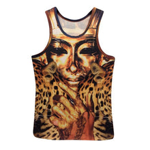 15 Styles New Men 3D Animals Pharaoh Print T-shirt Tee Blouse Tops Leasure Waistcoat Vest Size M L XL  TIML66