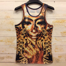 15 Styles New Men 3D Animals Pharaoh Print T-shirt Tee Blouse Tops Leasure Waistcoat Vest Size M L XL  TIML66