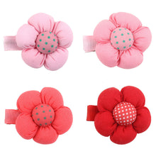 15pcs cute sweet lovely flower dot pattern hairclip for kids baby girls and infants TIML66
