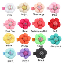 15pcs cute sweet lovely flower dot pattern hairclip for kids baby girls and infants TIML66