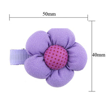 15pcs cute sweet lovely flower dot pattern hairclip for kids baby girls and infants TIML66