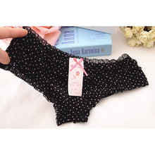 16 Colors Women Rainbow Bowknot Boyshorts Sexy Dot Underwear Women Lace Ruffles Sheer Panties Butt Lifter Briefs PY3 TIML66