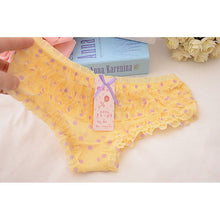 16 Colors Women Rainbow Bowknot Boyshorts Sexy Dot Underwear Women Lace Ruffles Sheer Panties Butt Lifter Briefs PY3 TIML66