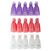 10pcs remover gel polish nail art soakers remover soak off cap clip tools uv nail degreaser polish wrap tool nails TIML66