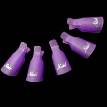 10pcs remover gel polish nail art soakers remover soak off cap clip tools uv nail degreaser polish wrap tool nails TIML66