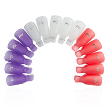 10pcs remover gel polish nail art soakers remover soak off cap clip tools uv nail degreaser polish wrap tool nails TIML66