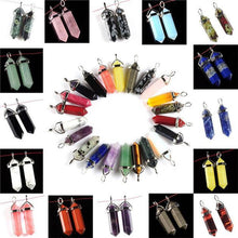 1piece 19 Choices New Crystal Fine Jewelry Healing Point Chakra Reiki Necklace Pendant Beads TIML66