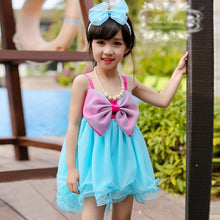 2-7Y Baby Girl Kids Big Bow Princess Dresses Suspender Tulle Holiday Party Tutu Dress TIML66
