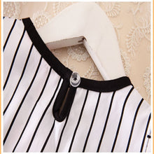2-7Y Baby Girls Kids Puffed Dress Sleeveless Party Princess Dot Stripe Tutu Dresses TIML66