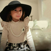 2-7Y Kids Baby Girls Flower Plaids Dress Ruffle Long Sleeve Princess One Piece Party Tutu Dresses PY TIML66