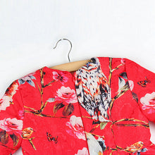 2-8Y New Kids Children Girls Floral Owl Print Princess Dress One Piece Party Dresses  TIML66