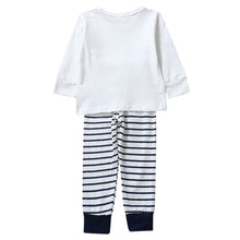 2 Pieces Toddler Kids Baby Boys Clothes Sets Cotton Long Sleeve Tops + Stripe Pants Trousers Outfit Children Clothing Set 0-4Y TIML66