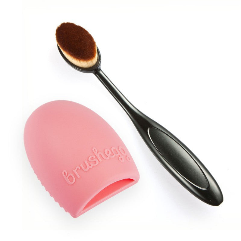 2 Pieces/set Makeup Sponge Oval Makeup Brushes Tool Cosmetic Foundation Cream Powder Blush Brush Professional Make Up TIML66