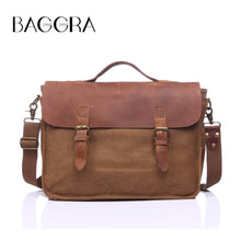 Men Canvas Crossbody Bag Leather Splice Shoulder Bag Multi-Pocket Cover Zipper Sacoche Homme Casual Messenger Bag TIML66 TIML66