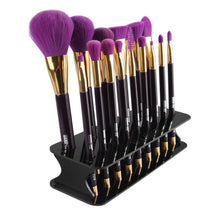 15 Hole Drying Rack Organizer Shelf Square Makeup Brush Holder Make Up Cosmetic Brush Holder Tools TIML66