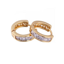 18K Real Gold Plated Cupid Love Heart Hollow Hoop Earrings Design Colorful White Earrings Women Jewelry TIML66 TIML66