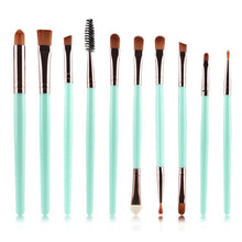 10pcs pro beauty eye shadow eyelinercosmetic makeup brush brushes set tool TIML66