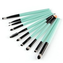 10pcs pro beauty eye shadow eyelinercosmetic makeup brush brushes set tool TIML66